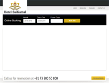 Tablet Screenshot of hotelsaikamal.com
